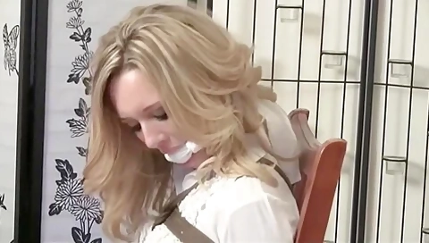 Secretary Gagged And Bound